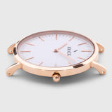 Rose gold round case women's watch - white dial - Svelte Kraek