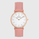 Svelte collection - size 18 mm watch strap - Pink Leather