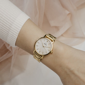 Hannah | Gold | Steel | 32 mm