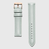 Mint Leather Strap - For 36 and 38 mm watches - Rose gold buckle